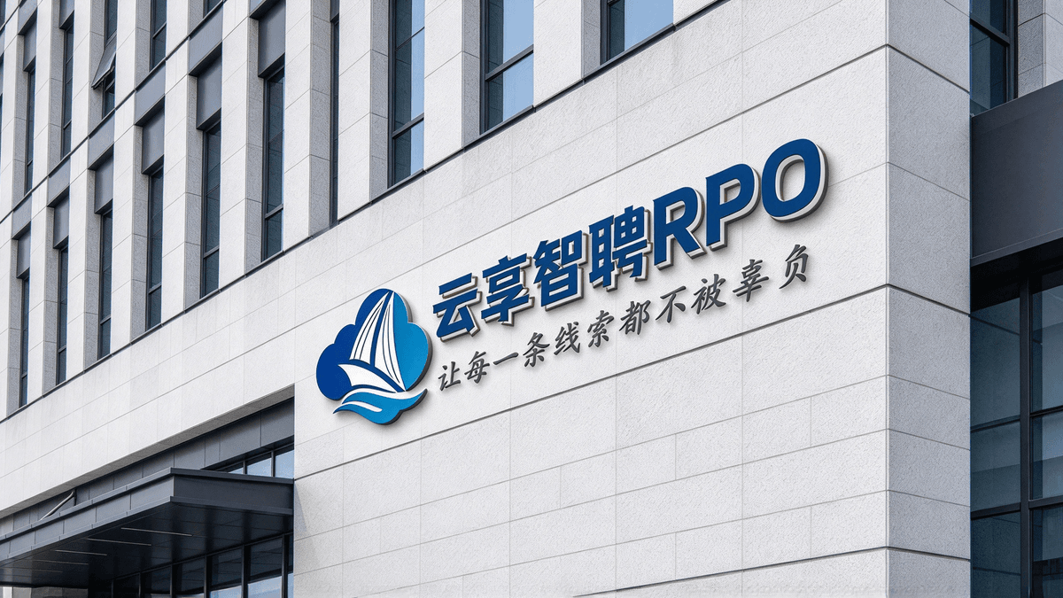 云享智聘公司大楼品牌墙